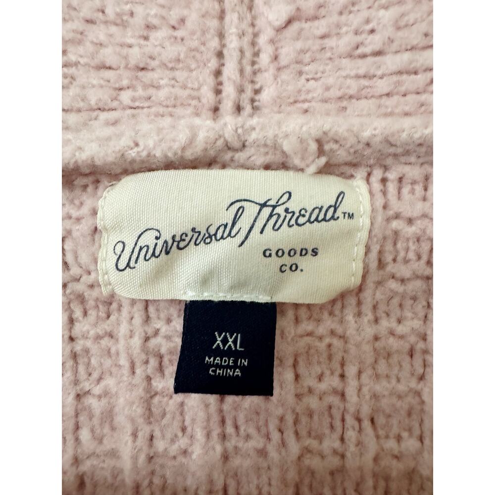 Universal Thread Pink Textured Button Front Cardigan Sweater XXL - Picture 3 of 4